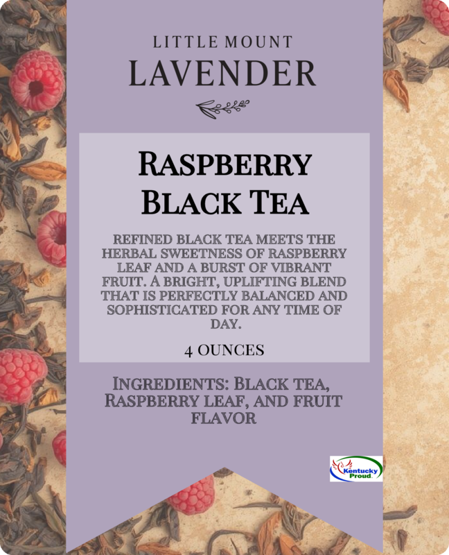 Loose Raspberry Leaf Tea Raspberry Black Tea Loose Leaf Tea – Little Mount Lavender