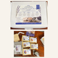 Little Mount Lavender Black Tea Sampler Box with original package label and five tea samples, sugar, paper filters and strainer on warm cream background