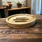 Little Mount Lavender natural bamboo soap dish with drainage slots for a sustainable bathroom accessory.
