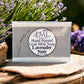 Little Mount Lavender Noir goat milk soap bar with lavender scent, handcrafted for soothing skincare.