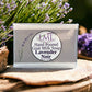 Little Mount Lavender Noir goat milk soap bar with lavender scent, handcrafted for soothing skincare.