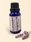 Little Mount Lavender Sweet Pea fragrance oil in a 15ml cobalt blue glass bottle with a black screw cap.
