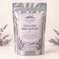 Little Mount Lavender English Breakfast tea on cream background